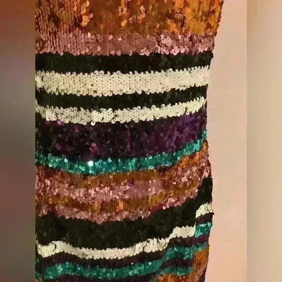 Sequin Mini Cocktail Party Concert Dress Taylor Swift Outfit Size Medium - Picture 6 of 11